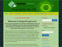 Tablet Screenshot of dragonfrugal.com